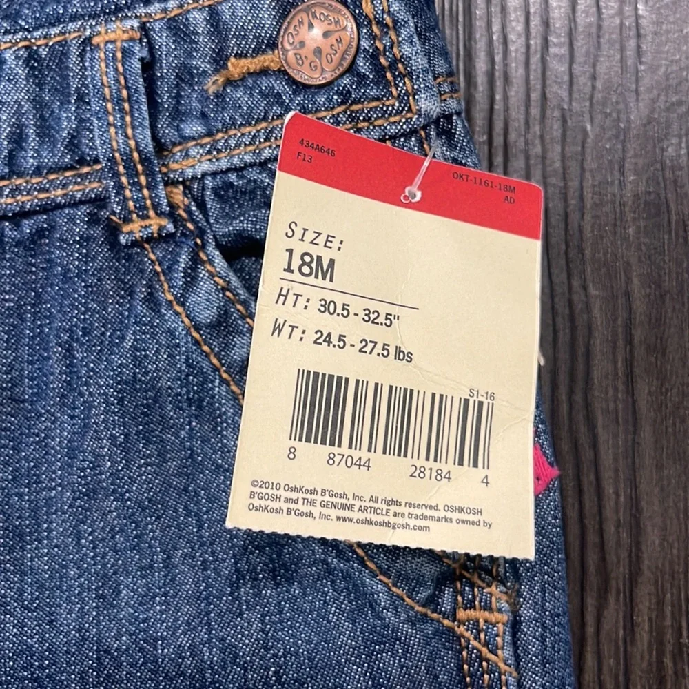 NWT Oshkosh B’gosh Denim Overalls